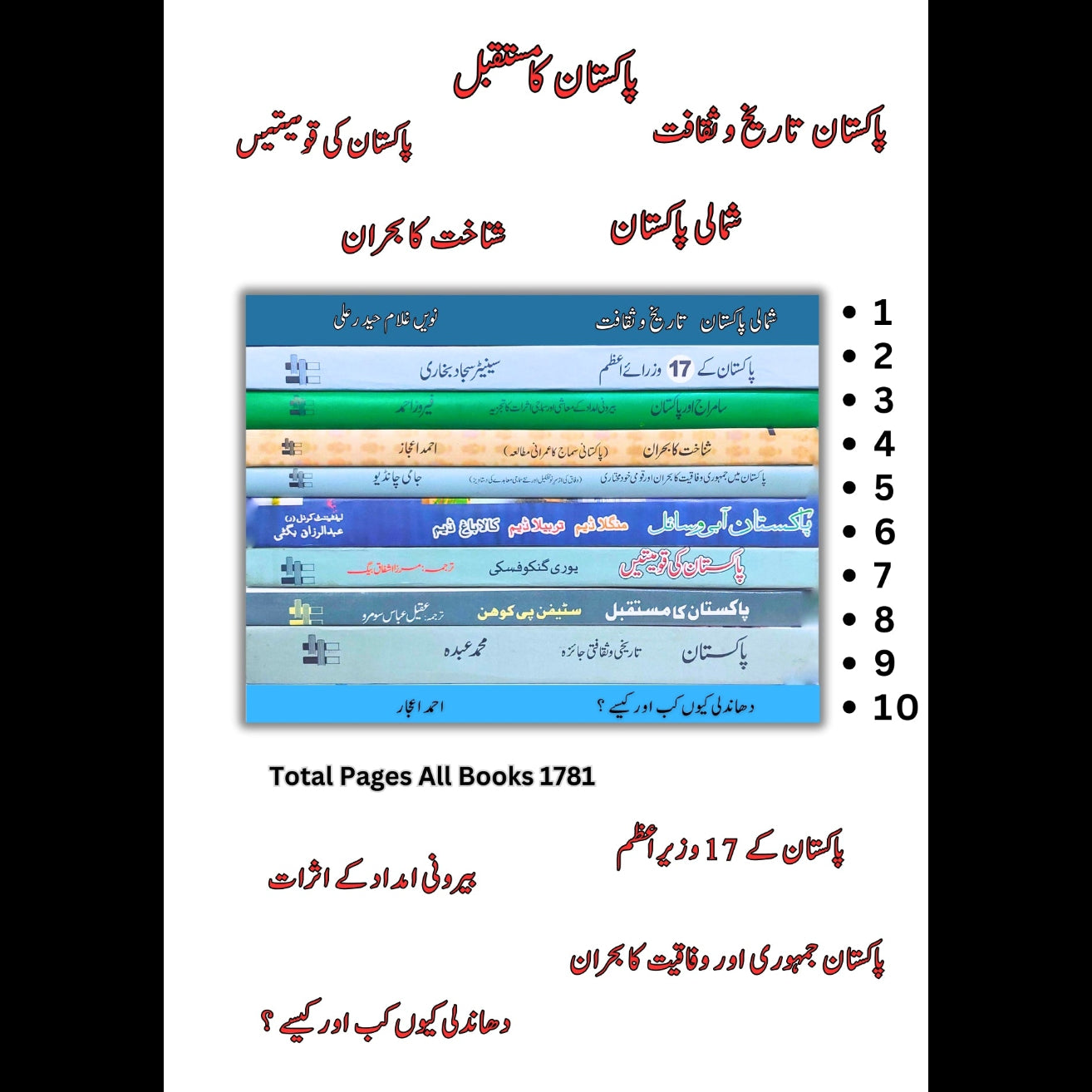 10 Books Set | Pak History & Politics | Books Deals