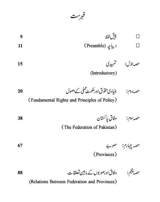 Glossary Constitution Of Pakistan Dr. Khuram Shahzad آئین پاکستان کی فرہنگ